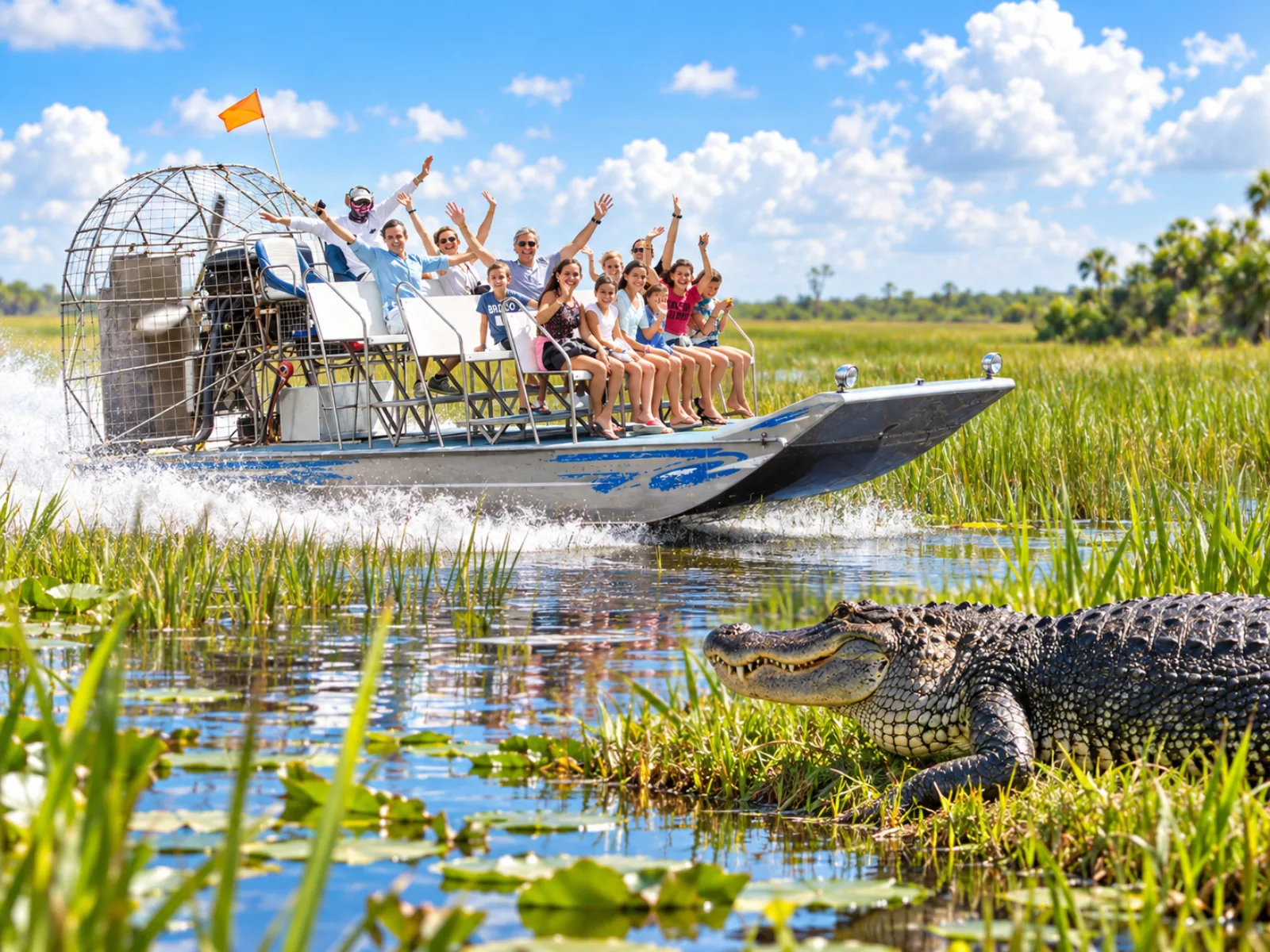 Miami: Everglades Airboat, Wildlife Exhibit & Roundtrip Bus